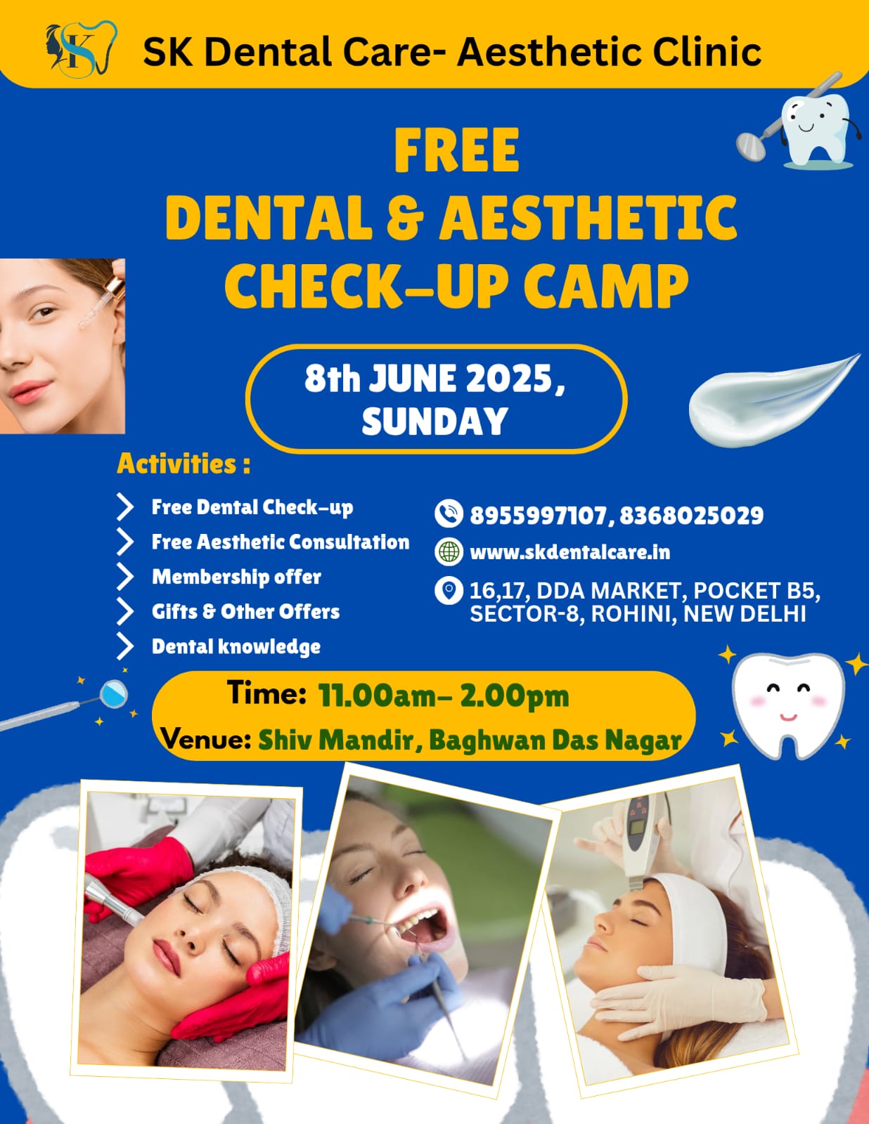 FREE DENTAL AND AESTHETIC CHECK UP CAMP